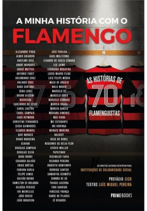 Capa do livro A Minha História Com O Flamengo